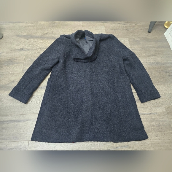 Boden Bell Teddy Wool Blend Fully Lined Coat Navy Blue Womens Size 10R - Picture 4 of 14
